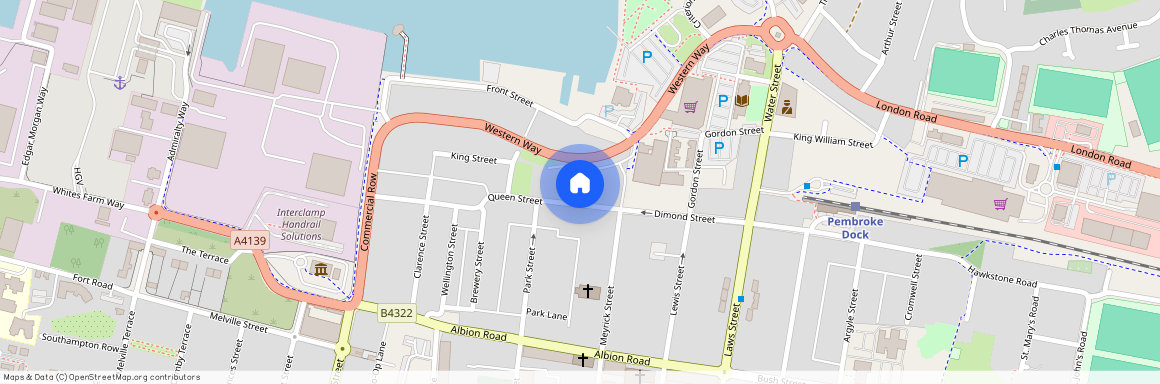 Flat 7 Edinburgh House, 95 Queen Street, Pembroke Dock, Pembrokeshire. SA72 6JE