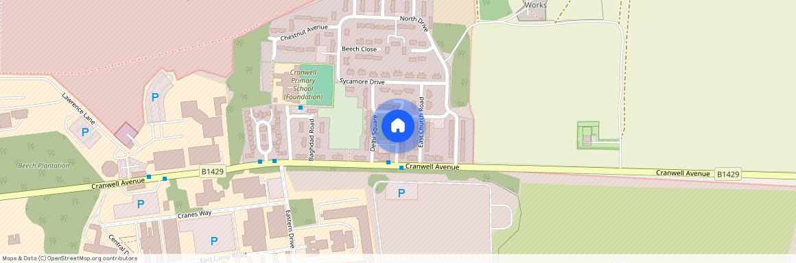 Delhi Square, Cranwell, SLEAFORD