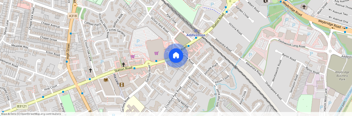 Station Rd Addlestone KT15 2BE