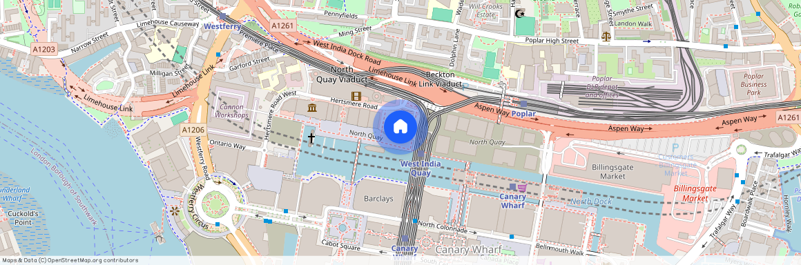 Canary Wharf, 26 Hertsmere Road, No. 1 West India Quay, E14 4EF, London