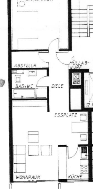 Große 64m² Wohnung mit Balkon Nebenhaus Irgenhöhe Saarbrücken - Photo 2