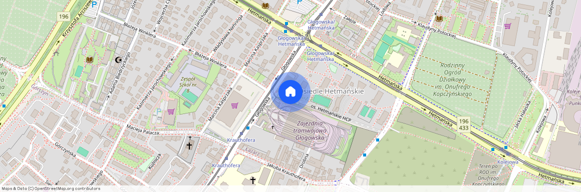 ul. Głogowska, os. Hetmańskie HCP, Grunwald, Poznań, wielkopolskie