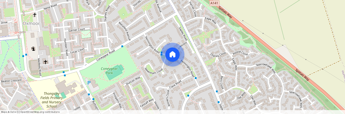 HUNTINGDON, Hartford, Pennington Road