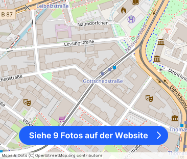 Sanierte 3-Zimmer-Wohnung in Zentrum-West mit Parkettfußboden und B... - Foto 1