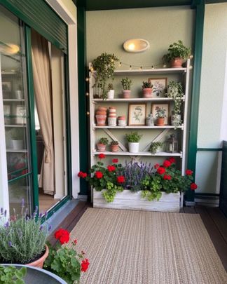 Möblierte 1,5 Zimmer Wohnung mit Balkon in Eichwalde - Photo 1