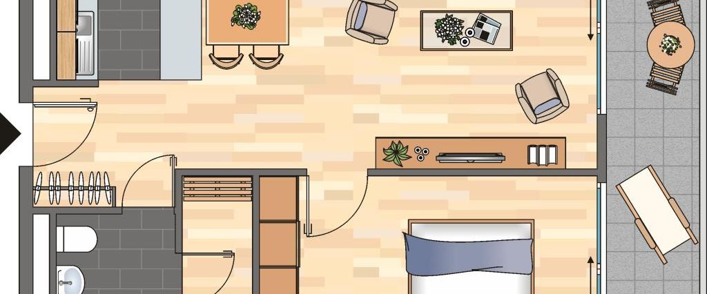 Demnächst frei! 2-Zimmer-Wohnung in Ludwigshafen am Rhein - Foto 1