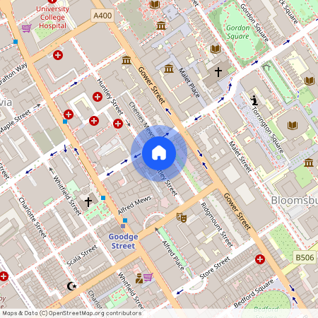 Ridgmount Gardens, Bloomsbury, WC1, Central London