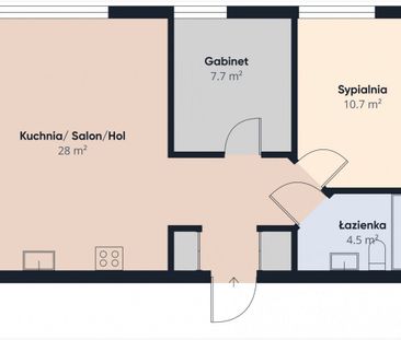 Stylowe 3-pokojowe mieszkanie z tarasem. - Zdjęcie 5