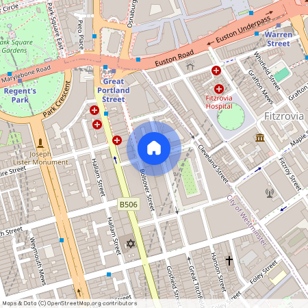 Carburton Street, Fitzrovia & Covent Garden, W1W