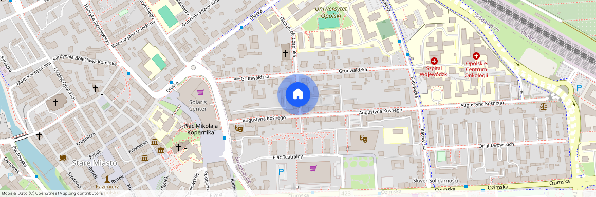 ul. Jana Matejki, Śródmieście, Opole, opolskie