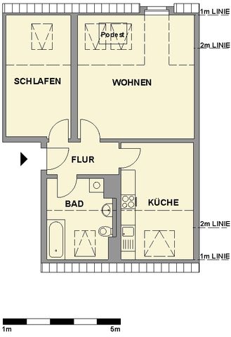 2-Raum-Dachgeschosswohnung im Kreativquartier - Foto 5