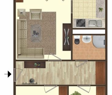 Alles wird neu - tolle 3-Raumwohnung in grüner Lage - Foto 1