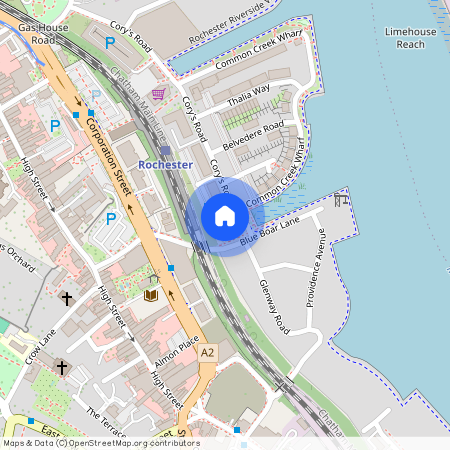 Flat 7, 1 Knights Templar Way, ME1 1GN, Corys Road