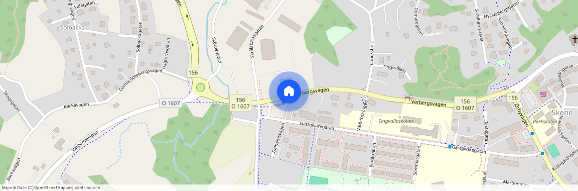 Varbergsvägen, Skene