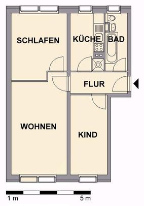 3-Zimmer-Wohnung unweit vom Stadtpark entfernt - Foto 1