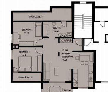 Charmante Dachwohnung an idylischer Lage - Photo 4