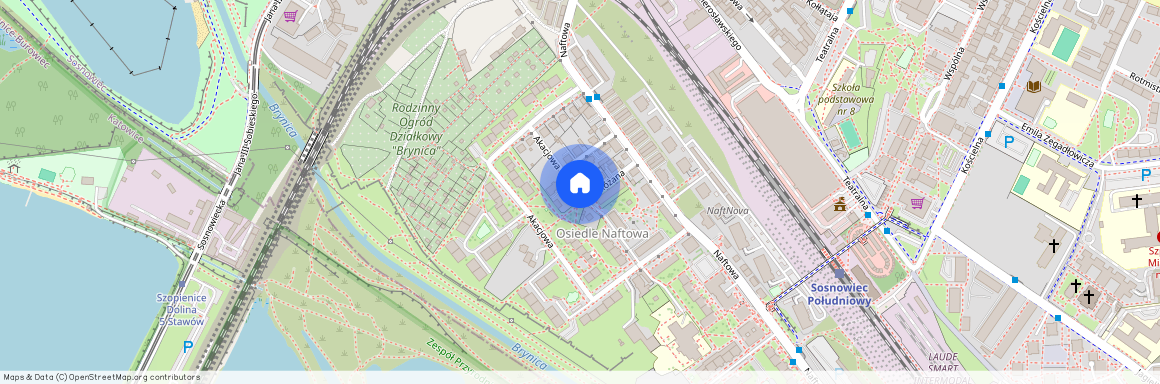 ul. Akacjowa, Centrum / Śródmieście, Sosnowiec, śląskie