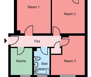 Attraktive Erdgeschosswohnung mit Duschbad (3 Zimmer) in Menden - Photo 2