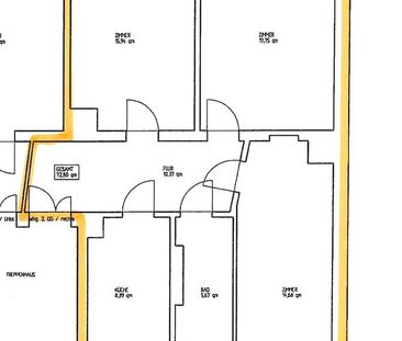 Charmante 3-Zimmer-Wohnung mit Dielenboden und Tageslichtbad! - Foto 1