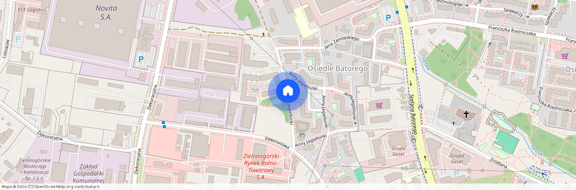 ul. Anny Jagiellonki, Centrum, Zielona Góra, lubuskie