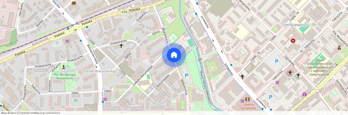 ul. Włókiennicza, Centrum, Białystok, podlaskie