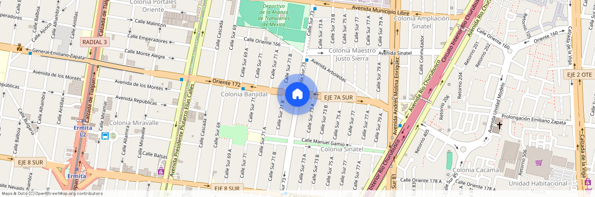Sur 73, #s/n, Colonia Justo Sierra, C.P. 09460, Df / Cdmx