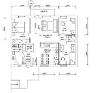 Lgh 244 - 4rok - 86m² - Photo 1