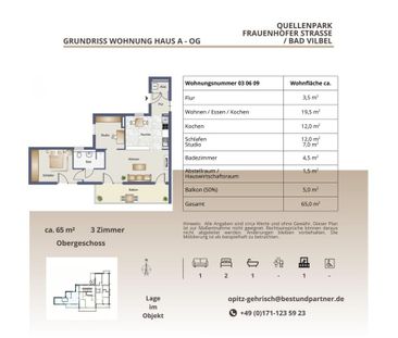 1-Zimmer-Neubauwohnung mit Balkon und Einbauküche in Bad Vilibel - Photo 3
