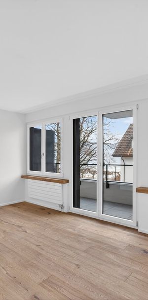 Moderne 1.5-Zimmer-Wohnung mit Balkon in Hergiswil - Foto 1