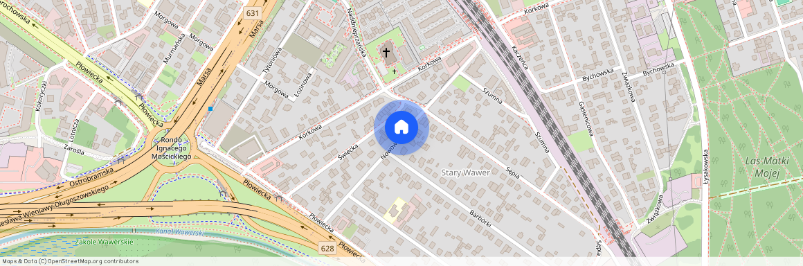 Warszawa, Wawer, Marysin, Wawerski, Nowowiśniowa