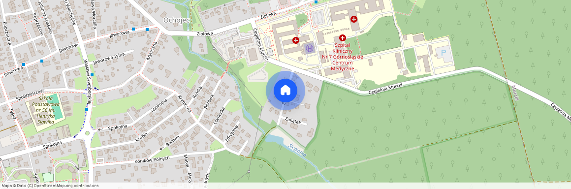 ul. Zakątek, Piotrowice-Ochojec, Katowice, śląskie