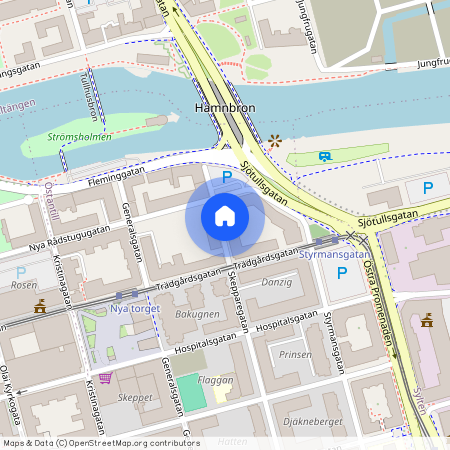 Skepparegatan 3, Centrala Staden