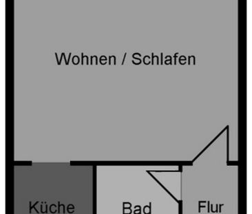 Ruhig gelegene 1-Zi-Wohnung mit Balkon und Laminatboden in Weißig. - Foto 4