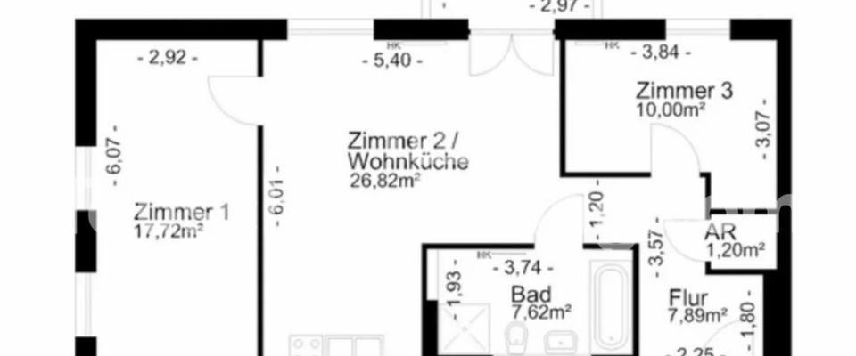 TAUSCHWOHNUNG Sehr helle Neubau 3-Zimmer-Wohnung (WBS) - Foto 1