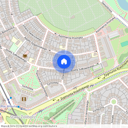 ul. Dziennikarska, Stary Żoliborz, Żoliborz, Warszawa, mazowieckie