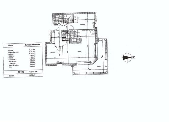 Appartement T3 à louer Chantepie - 63 m² - Photo 1