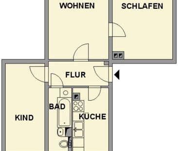 3-Raum-Wohnung - Photo 2