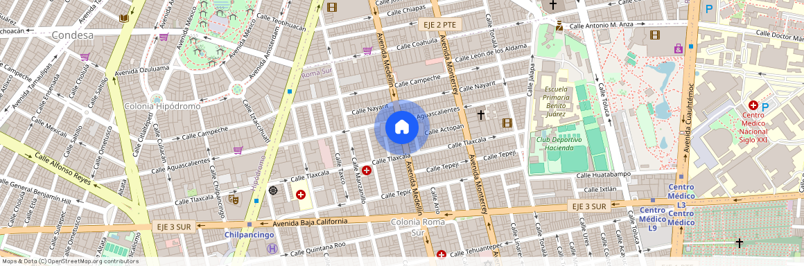 Se departamento Medellín, Colonia Roma Sur, C.P. 06760, Df / Cdmx