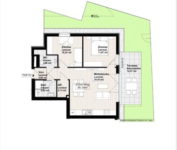 Erdgeschoßwohnung mit Terrasse und Garten - Photo 2