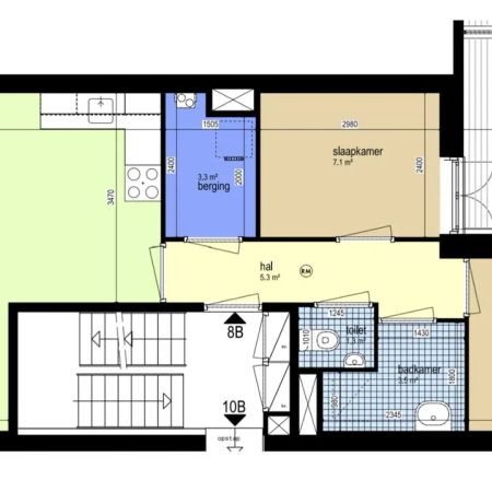 Appartement Kortenaerstraat 8B, Rotterdam - À louer - Foto 4