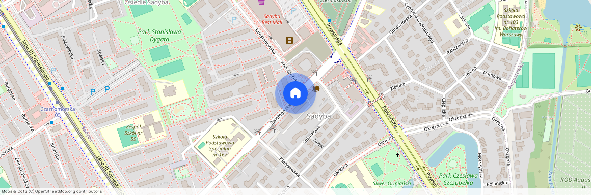 ul. św. Bonifacego, Sadyba, Mokotów, Warszawa, mazowieckie