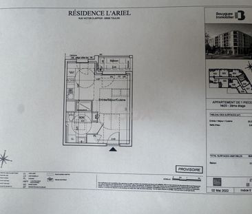 Appartement 1 pièce(s) 25.89 m² - Photo 2