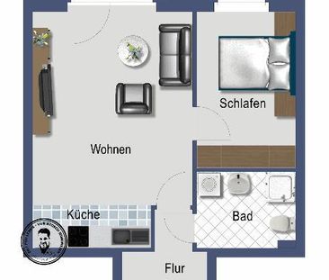 Halstenbek ….Ortsteil Zuhause ….. 2 Zimmer Wohnung in ruhiger Lage ... - Photo 2