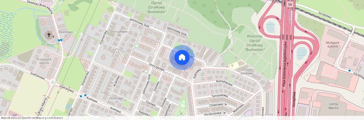 ul. Różany Stok, Kokoszki, Gdańsk, pomorskie