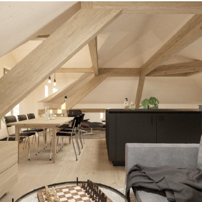 Top moderene Dachwohnung im Loftstyle zu vermieten - Foto 1