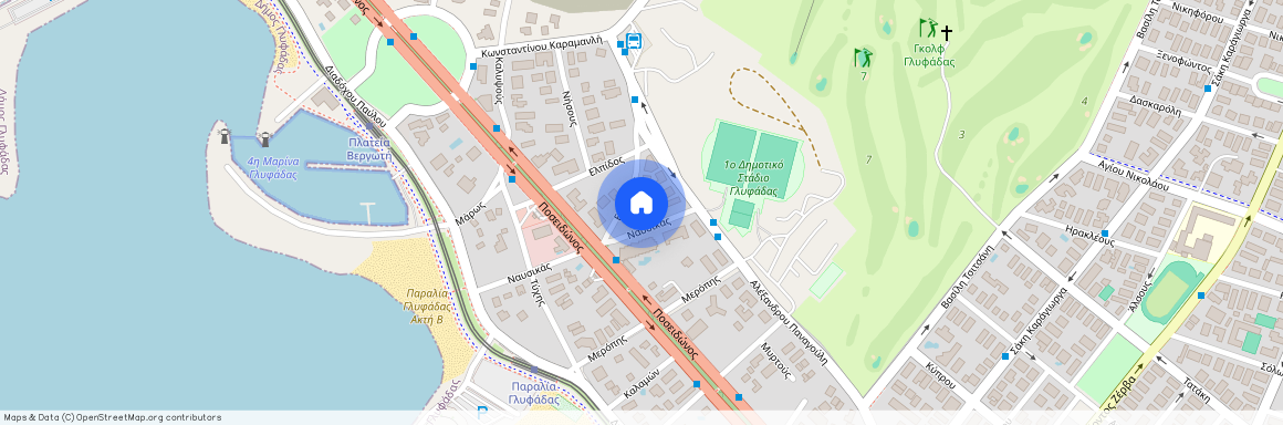 Ναυσικάς, 9, Γλυφάδα Ελλάδα, 16675, Γκολφ (Γλυφάδα)