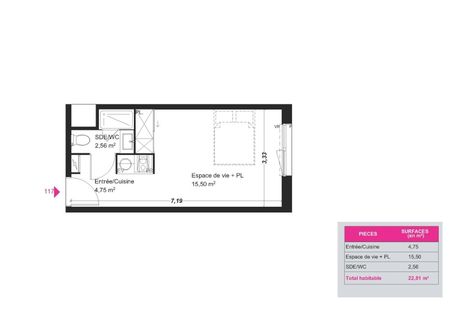 Location Appartement 1 pièce 22m² FRANQUEVILLE ST PIERRE 76520 - Photo 5