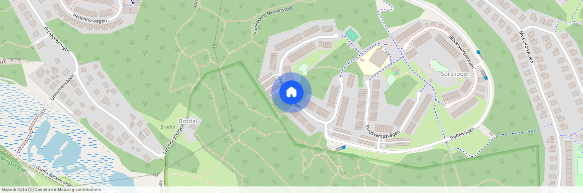 Taggsvampsvägen, Huddinge