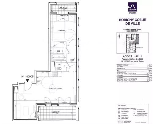 location Appartement T2 DE 56.8m² À BOBIGNY - Photo 1