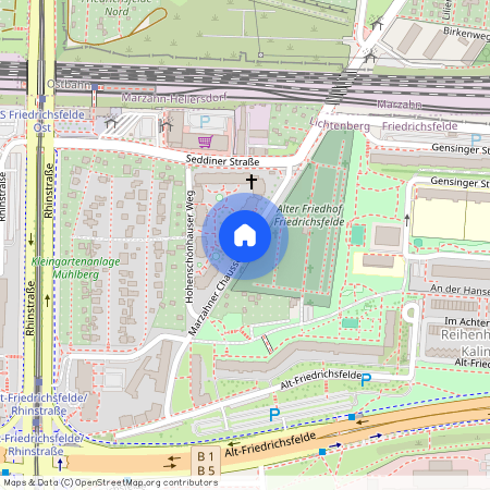 Marzahner Chausse, 10315 Berlin - Friedrichsfelde